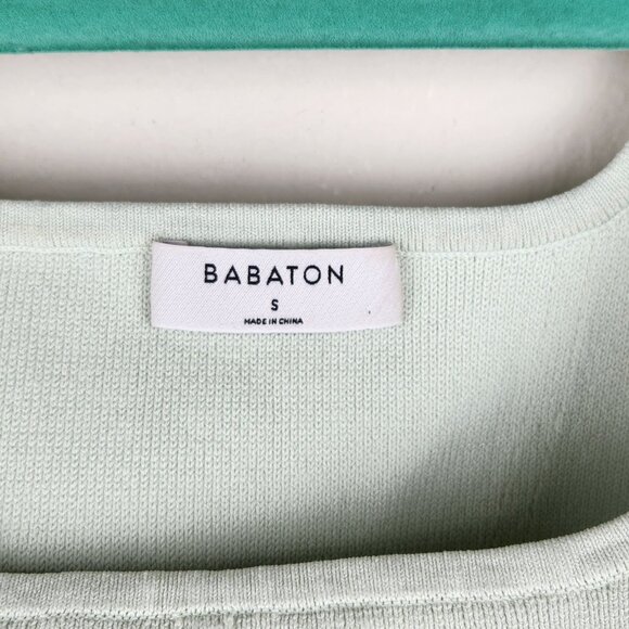 Aritzia Babaton Sculpt Knit Square Neck Bustier Crop Tank Top sz S - Picture 6 of 9